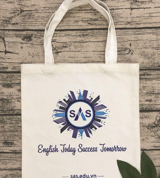 TÚI CANVAS MÀU TRẮNG TẨY SAS